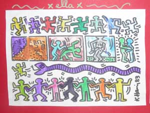 tableau de Keith Haring
