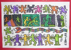 tableau de Keith Haring