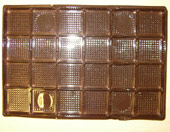 emballage de chocolats individuels avec des cases