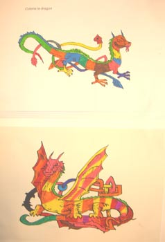 fiche pour colorier des dragons
