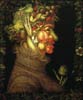 peinture d'Arcimboldo protrait avec des légumes