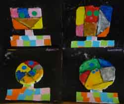 portraits à la manière de Paul Klee