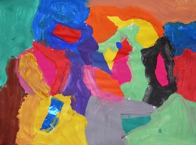 peintures d'après la villa bleue de Paul Klee