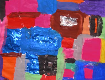 peintures colorées et collages d'après Paul Klee
