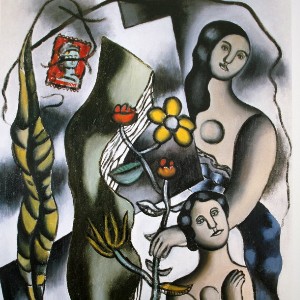 tableau de Fernand Leger avec des personnages