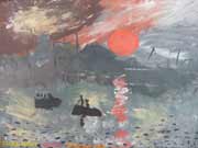 tableau à la manière de Claude Monet