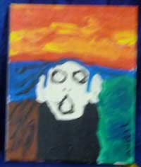 peinture à la manière de Munch