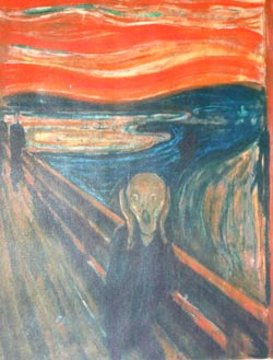 reproduction de la toile le cri de Munch