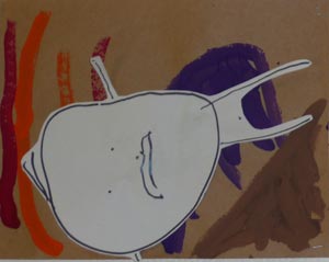 personnage inspiré du cri de Munch fait par un enfant de petite section