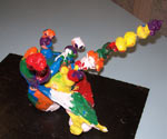 sculpture à la manière de Niki de Saint Phalle faite par un enfant