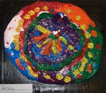 sculpture à la manière de Niki de Saint Phalle faite par un enfant
