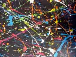 projections à la manière de Pollock