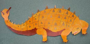 ankylosaure en carton