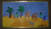 fresque sur le Sahara