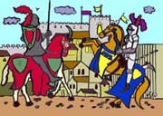 histoire de chevalier au le Moyen-Âge